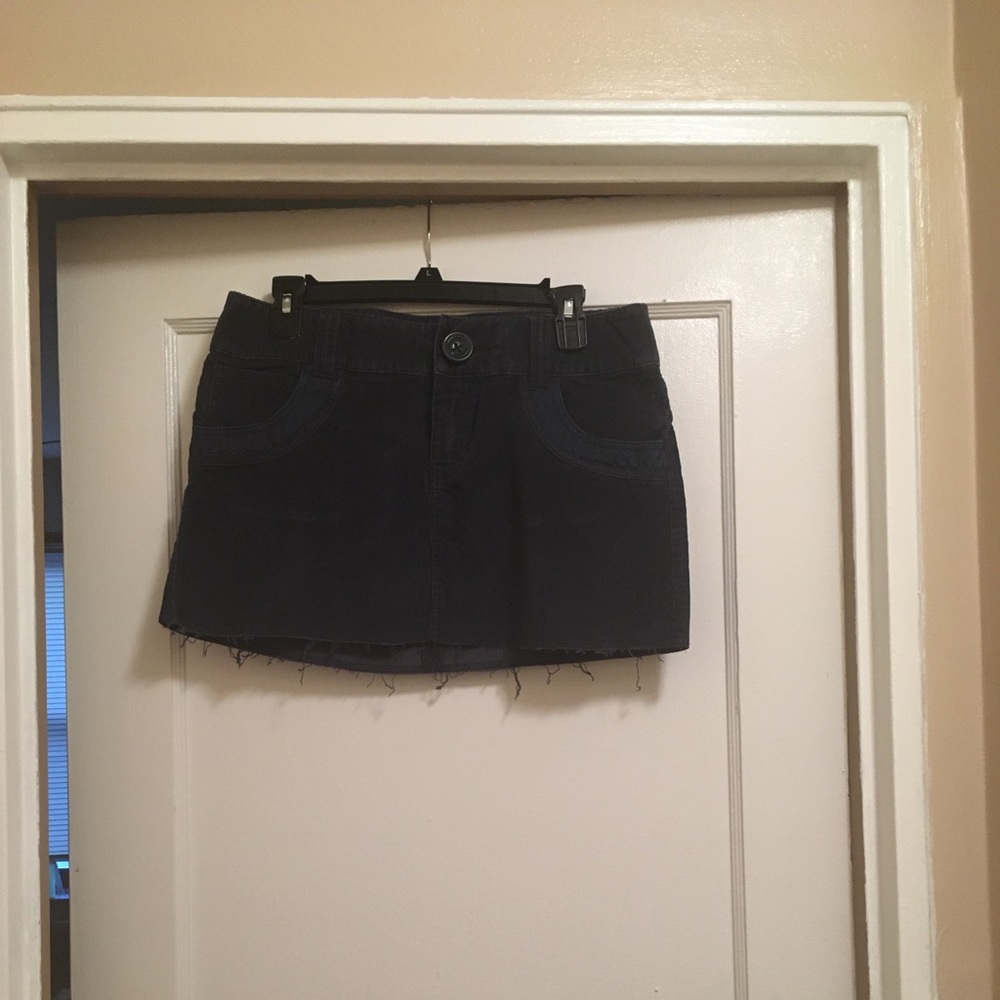 Corduroy miniskirt